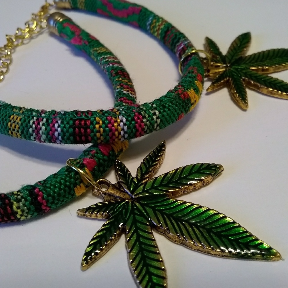 Super Hot Rainbow Green Leaf Beauty Power Bracelet